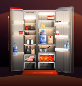 Frostline 220L Double Door Refrigerator