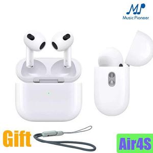 Music Pioneer Airpods Air4S TWS Blutooth Earbuds Wireless Headsets 9D Stereo HD Call -White