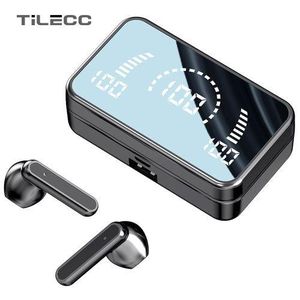 TiLECC TiLECC Wireless Bluetooth Earphone S20 Touch LED Stereo Audio Black