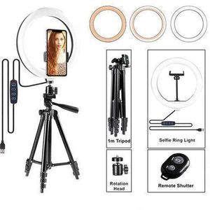 26cm LED Ring Light Tripod For Photography, Video, And Makeup