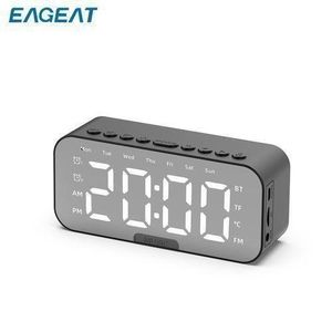 EAGEAT Bluetooth Speaker Wireless Portable Alarm Clock FM Radio