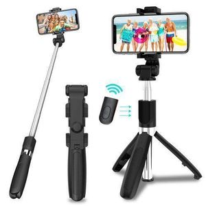 Bluetooth Selfie Stick Tripod + Fill Light + Bluetooth Remote Control