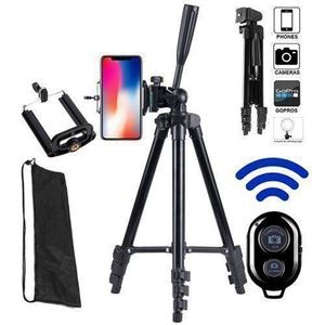 Portable Adjustable Aluminum High Quality Lightweight Camera Stand With Cell Phone Clip