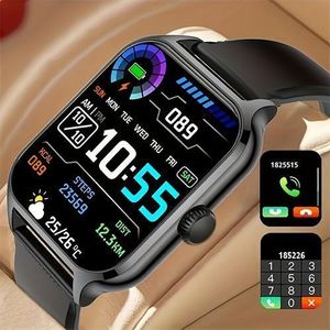 2.01 Inch IP67 Waterproof Full Touch Smart Watch  - Black