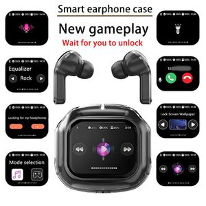 Wireless Earbuds with Smart Screen Case-Bluetooth 5.4, EQ Control, Find My Earbuds, Game Mode, Noise Cancelling, Touch Control, Built-in Games,earpod with noise cancellation,Bluetooth Earbuds,earpods,Wireless Gaming Earbud,high quality earbuds,waterproof
