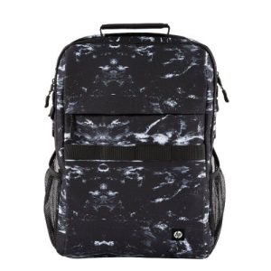 HP CAMPUS XL MARBLE STONE BACKPACK BLACK-WHITE