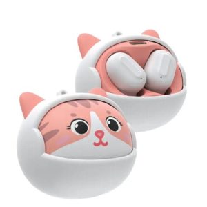 GREEN LION KITTY BEATS TRUE WIRELESS EARBUDS WHITE